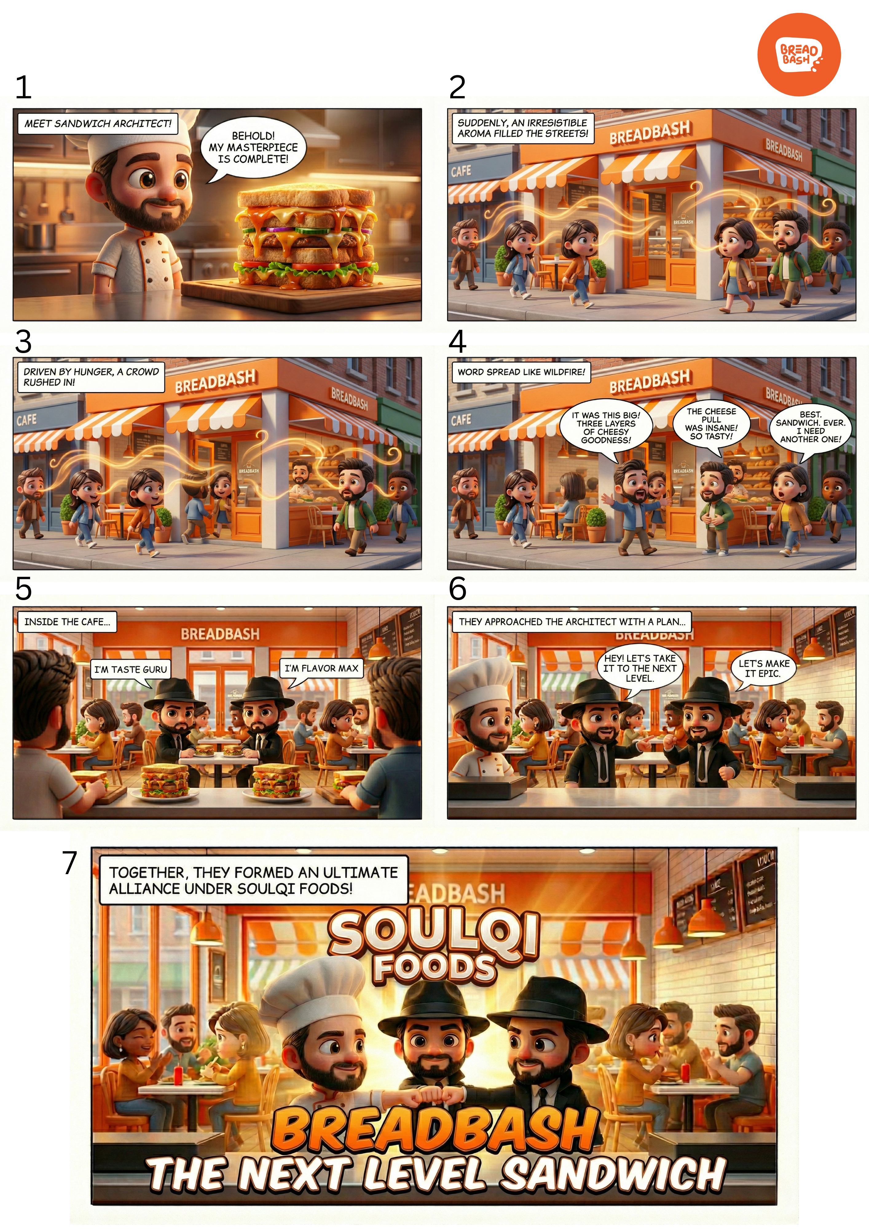 Breadbash Comic Brand Story